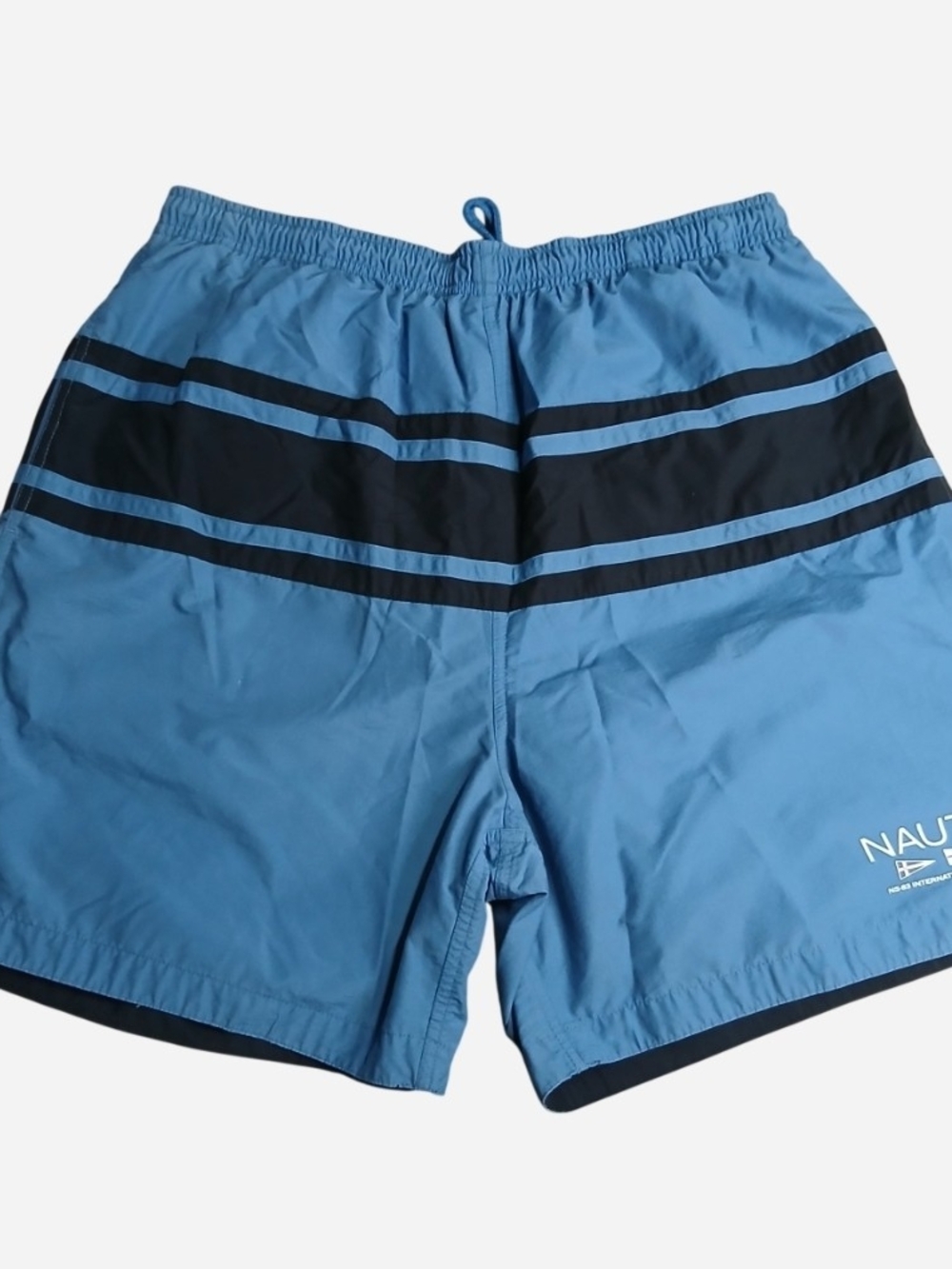 Vintage Nautica International Sailing Classics Swim Trunks Shorts Blue Men L